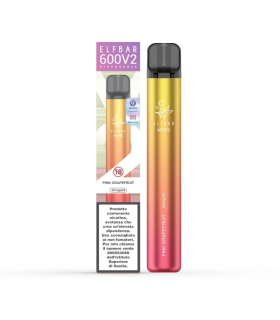 ELFBAR 600V2 DISPOSABLE POD PINK GRAPEFRUIT 20MG (scad. 01/26)