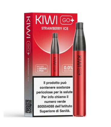 KIWI GO+ KIT - STRAWBERRY ICE 0MG (NO NICOTINA)