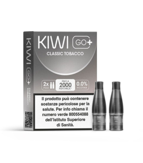 KIWI GO+ POD - CLASSIC TOBACCO 0MG (2PZ) (NO NICOTINA)