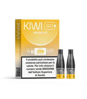 KIWI GO+ POD - MANGO ICE 0MG (2PZ) (NO NICOTINA)
