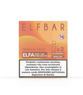 ELFBAR ELFA POD PRECARICATO TROPICAL FRUIT 2ML (2PZ) 20MG