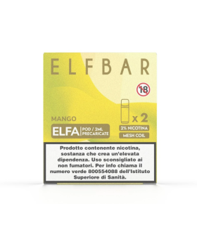 ELFBAR ELFA POD PRECARICATO MANGO 2ML (2PZ) 20MG