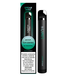 UMA.MI PRO 600 PUFF DISPOSABLE POD - SPEARMINT 20MG