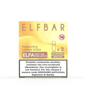 ELFBAR ELFA POD PRECARICATO PINEAPPLE LEMON SODA 2ML (2PZ) 20MG