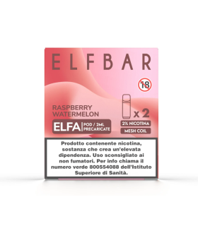 ELFBAR ELFA POD PRECARICATO RASPBERRY WATERMELON 2ML (2PZ) 20MG