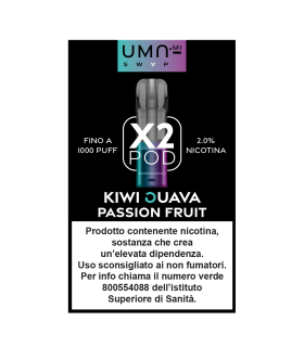 UMA.MI SWAP POD KIWI PASSION FRUIT GUAVA 20MG (2PZ)