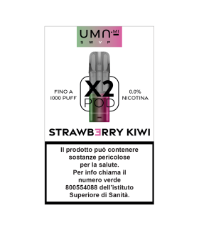 UMA.MI SWAP POD STRAWBERRY KIWI 0MG NO NIC. (2PZ)