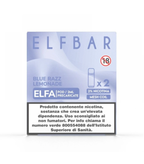 ELFBAR ELFA POD PRECARICATO BLUE RAZZ LEMONADE 2ML (2PZ) 20MG