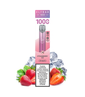 ELFBAR 1000 DISPOSABLE POD STRAWBERRY ICE 20MG