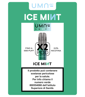 UMA.MI SWAP POD ICE MINT 0MG NO NIC. (2PZ)