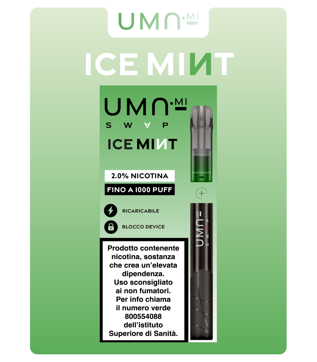 UMA.MI SWAP SYSTEM ICE MINT 20MG