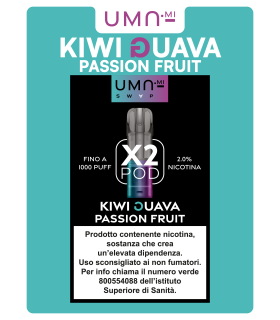 UMA.MI SWAP POD KIWI PASSION FRUIT GUAVA 20MG (2PZ)