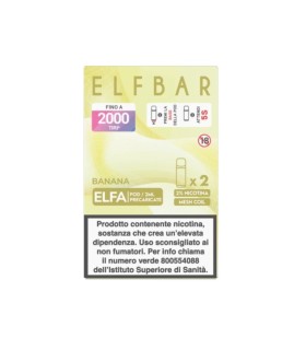 ELFBAR ELFA POD PRECARICATO BANANA 2ML (2PZ) 20MG