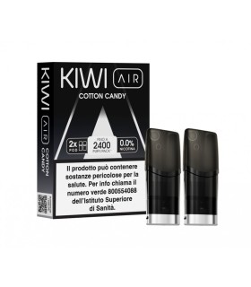 KIWI AIR 2PZ POD - COTTON CANDY - 0 MG (NO NICOTINA)
