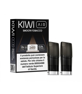 KIWI AIR 2PZ POD - SMOOTH TOBACCO - 0 MG (NO NICOTINA)