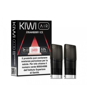 KIWI AIR 2PZ POD - STRAWBERRY ICE - 0 MG (NO NICOTINA)