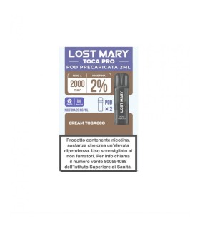 LOST MARY TOCA AIR PRO POD - CREAM TOBACCO (2 PZ) 20MG