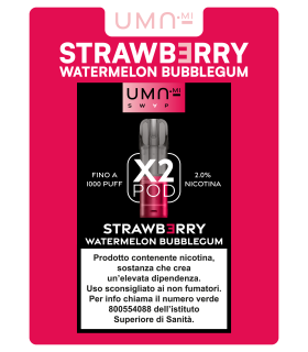 UMA.MI SWAP POD STRAWBERRY WATERMELON BUBBLEGUM 20MG (2PZ)