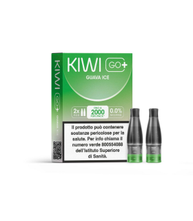 KIWI GO+ POD - GUAVA ICE 0MG (2PZ) (NO NICOTINA)