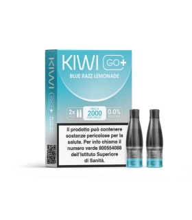 KIWI GO+ POD - BLUE RAZZ LEMONADE 0MG (2PZ) (NO NICOTINA)