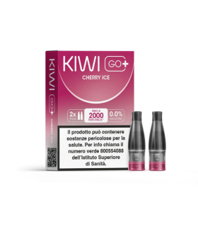KIWI GO+ POD - CHERRY ICE 0MG (2PZ) (NO NICOTINA)