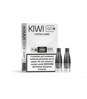 KIWI GO+ POD - COTTON CANDY 0MG (2PZ) (NO NICOTINA)