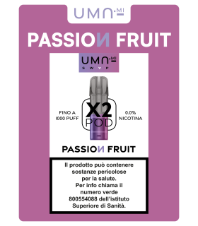 UMA.MI SWAP POD PASSION FRUIT 0MG NO NIC. (2PZ)