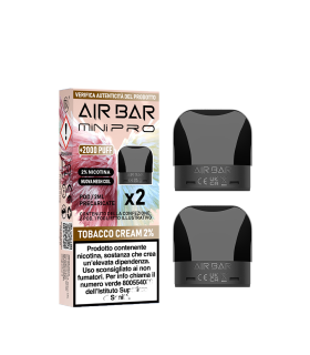 AIR BAR MINI PRO PODS - TOBACCO CREAM 20MG (2PZ)