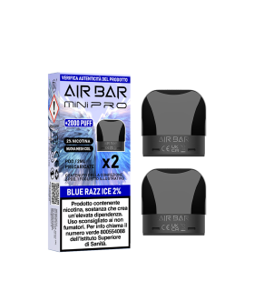 AIR BAR MINI PRO PODS - BLUE RAZZ ICE 20MG (2PZ)