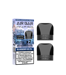 AIR BAR MINI PRO PODS - BLUEBERRY ICE 20MG (2PZ)