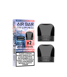AIR BAR MINI PRO PODS - BLUEBERRY SOUR RASPBERRY 20MG (2PZ)