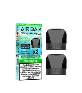 AIR BAR MINI PRO PODS - COOL MINT 20MG (2PZ)