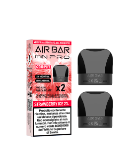 AIR BAR MINI PRO PODS - STRAWBERRY ICE 20MG (2PZ)