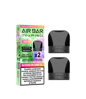 AIR BAR MINI PRO PODS - WATERMELON CANDY 20MG (2PZ)