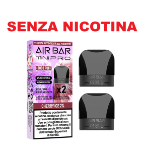 AIR BAR MINI PRO PODS - CHERRY ICE 0MG (2PZ) - NO NICOTINA