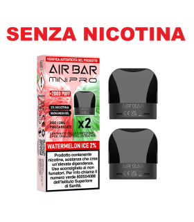 AIR BAR MINI PRO PODS - WATERMELON ICE 0MG (2PZ) - NO NICOTINA