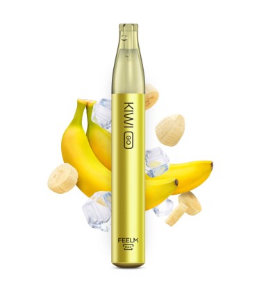 KIWI GO 750 PUFF DISPOSABLE VAPE PEN 400MAH - BANANA ICE 20MG