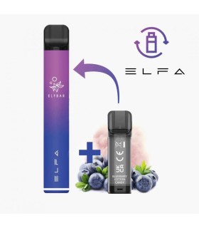 ELFBAR ELFA DEVICE + 1 POD PRECARICATO BLUEBERRY COTTON CANDY 2ML 20MG