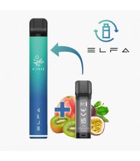 ELFBAR ELFA DEVICE + 1 POD PRECARICATO KIWI PASSION FRUIT GUAVA 2ML 20MG