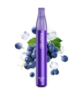 KIWI GO 750 PUFF DISPOSABLE VAPE PEN 400MAH - GRAPE ICE 0MG (NO NICOTINA)