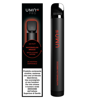 UMA.MI PRO 600 PUFF DISPOSABLE POD - WATERMELON BREEZE 20MG