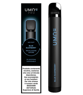 UMA.MI PRO 600 PUFF DISPOSABLE POD - BLUE RASPBERRY 20MG