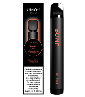UMA.MI PRO 600 PUFF DISPOSABLE POD - PEACH ICE 20MG