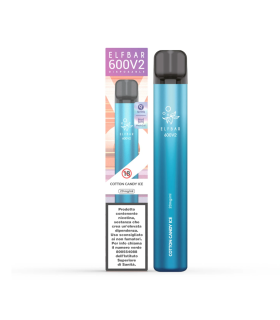 ELFBAR 600V2 DISPOSABLE POD COTTON CANDY ICE 20MG