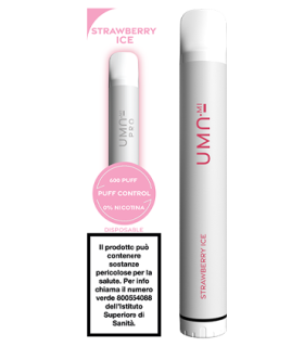 UMA.MI PRO 600 PUFF DISPOSABLE POD - STRAWBERRY 0MG NO NIC.