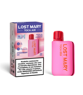 LOST MARY TOCA AIR KIT PINK - STRAWBERRY ICE 20MG
