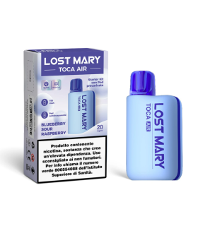 LOST MARY TOCA AIR KIT BLUE - BLUEBERRY SOUR RASPBERRY 20MG