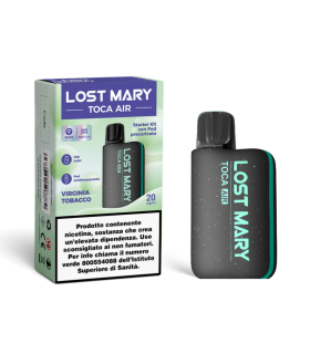 LOST MARY TOCA AIR KIT BLACK - VIRGINIA TOBACCO 20MG