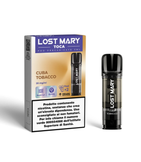 LOST MARY TOCA AIR POD - CUBA TOBACCO (2 PZ) 20MG
