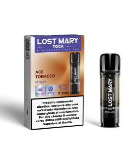 LOST MARY TOCA AIR POD - ACE TOBACCO (2 PZ) 20MG